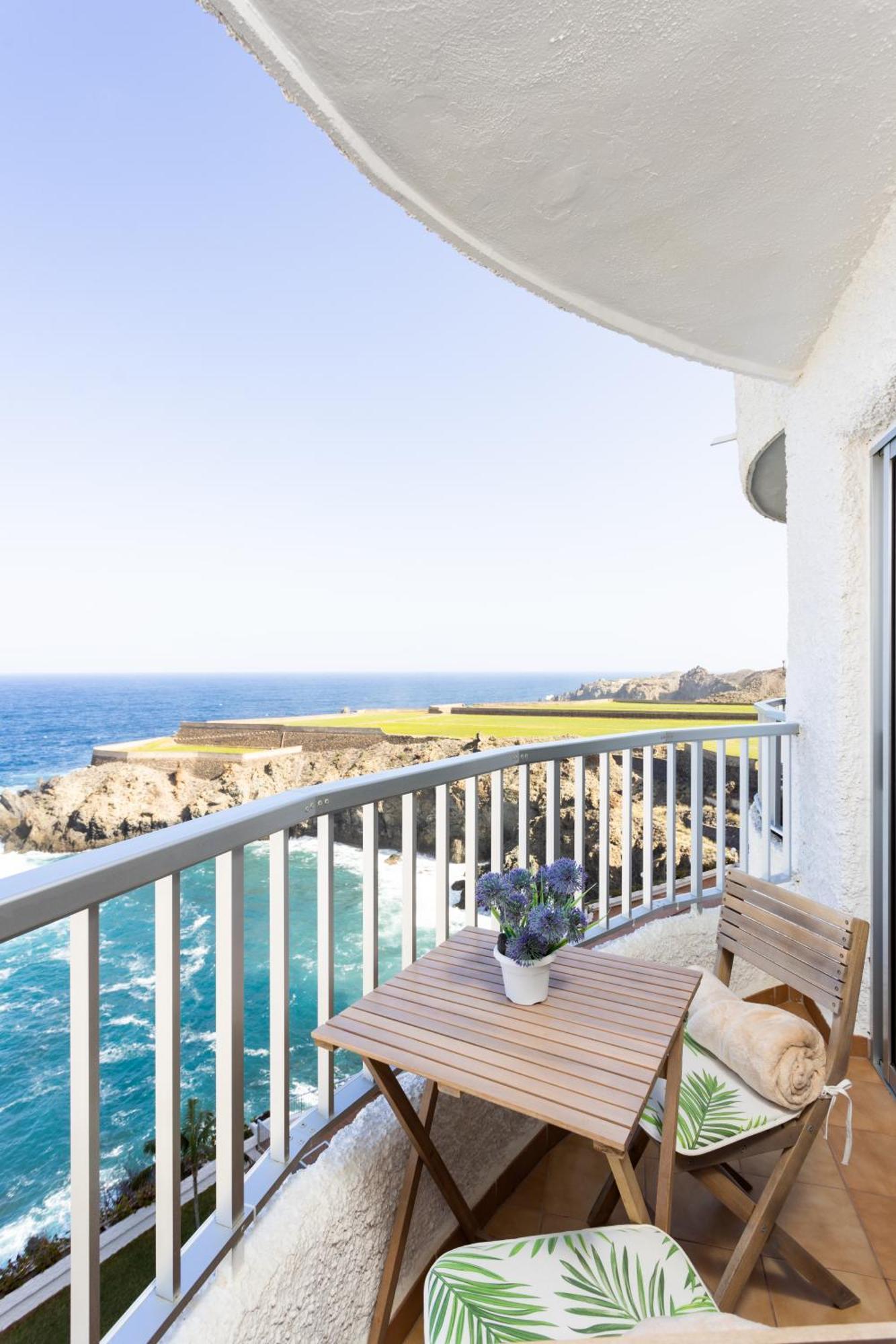 San Marcos  Cozy Seafront Studio With Balcony & Ocean Views מראה חיצוני תמונה