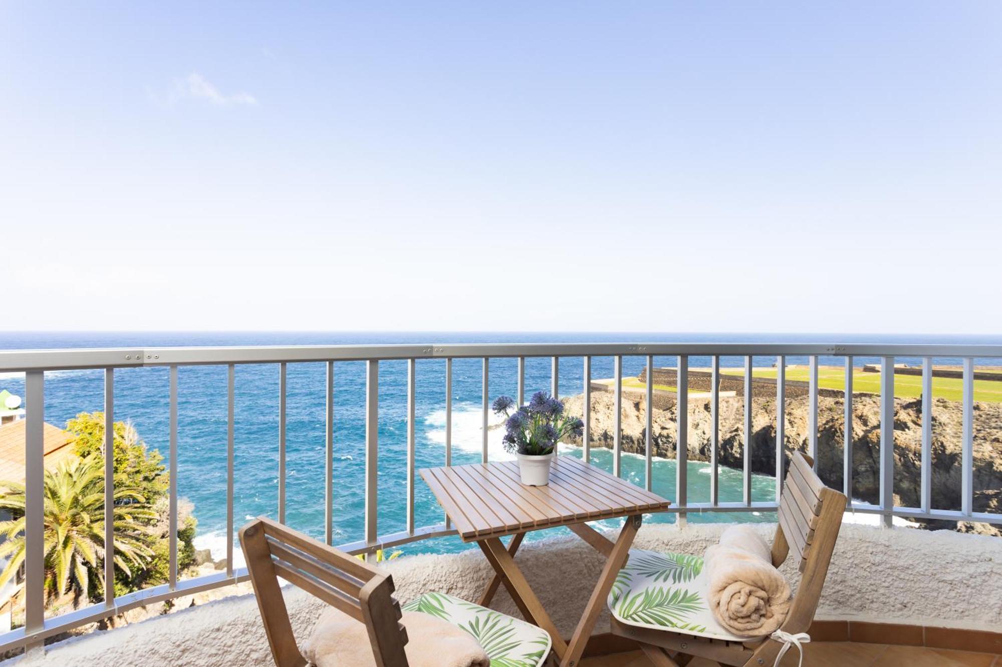 San Marcos  Cozy Seafront Studio With Balcony & Ocean Views מראה חיצוני תמונה